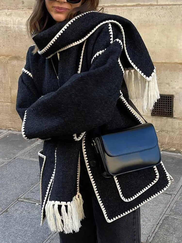 Coat with Scarf